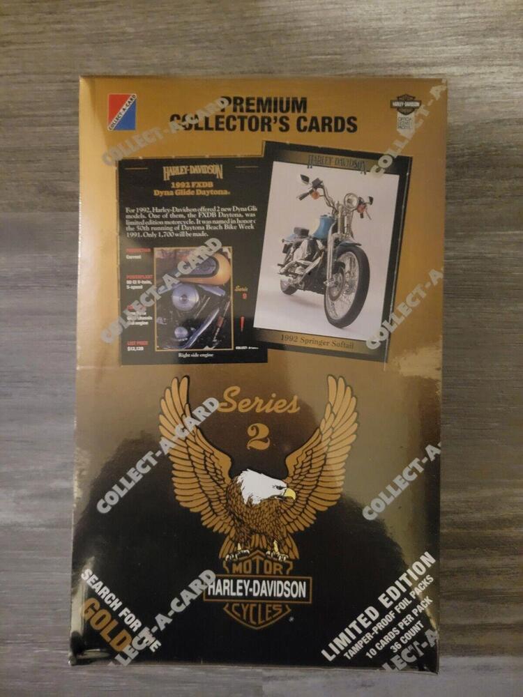 1992 HARLEY DAVIDSON MOTORCYCLE Cards ~ Series 2 ~ Factory Sealed Box (36 Packs)